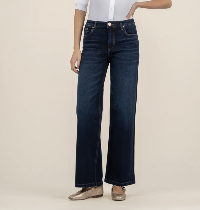 Jean High Rise Wide Leg -Fortitude Wash — Yellow BoutiqueNew
